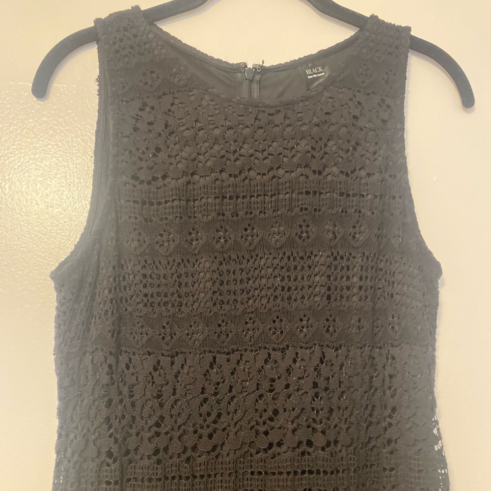 Saks Fifth Avenue Black Label - Black Lace Dress - Size 10